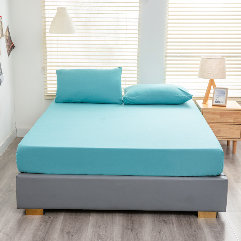 Nuevo 40 algodón lavado con agua cama de algodón sólido simple casa Simmons colchón cubierta de protección antideslizante cama de cama