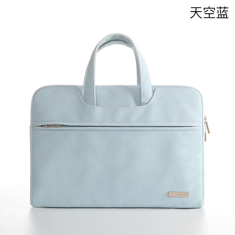 반투명 마이크로 벨벳 모델 - 스카이 블루 [트롤리 스트랩 + 숨겨진 핸들 포함]