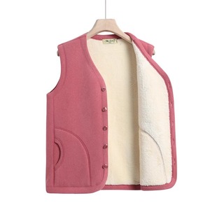 Winter Vests for Men and Women, Middle-Aged and Elderly Waistcoats, Thermal De Rong Large-Size Cardigans for Dads, Extra-Large Size