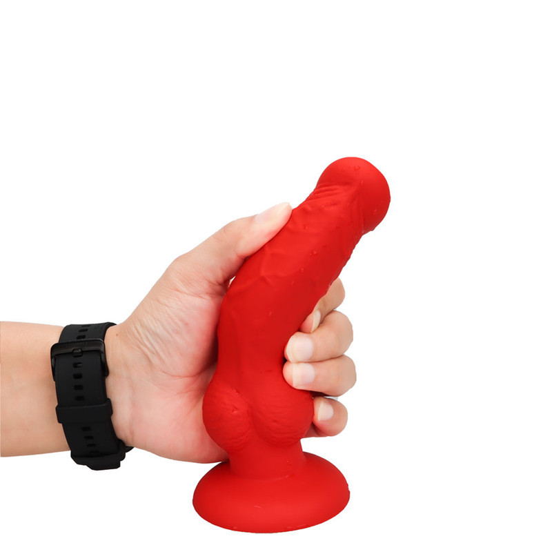 Perro hermano pequeño tamaño macho y hembra gay Lala Les silicona en forma de simulación pene suave anal plug falso perro pene