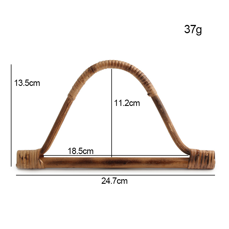 등나무 손잡이, 차콜 색상, 1개