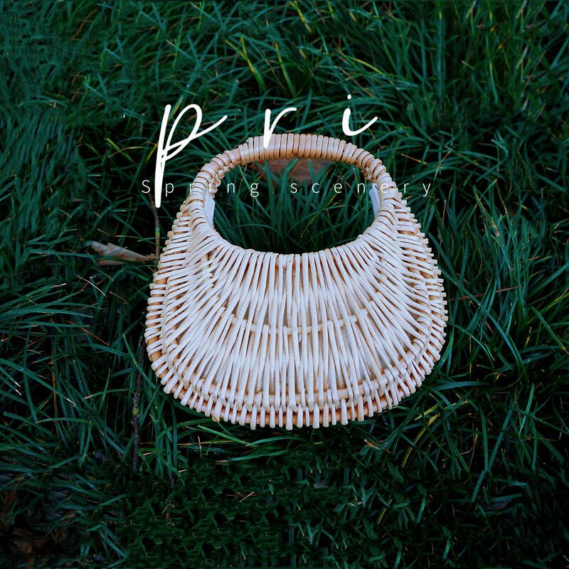 2026 New Japanese-Style Rattan Bag, Hand-Held Straw Bag, Women's Basket Bag, Vintage Woven Bag, Japanese Women's Bag 2026 New Japanese-Style Rattan Bag, Hand-Held Straw Bag, Women's Basket Bag, Vintage Woven Bag, Japanese Women's Bag