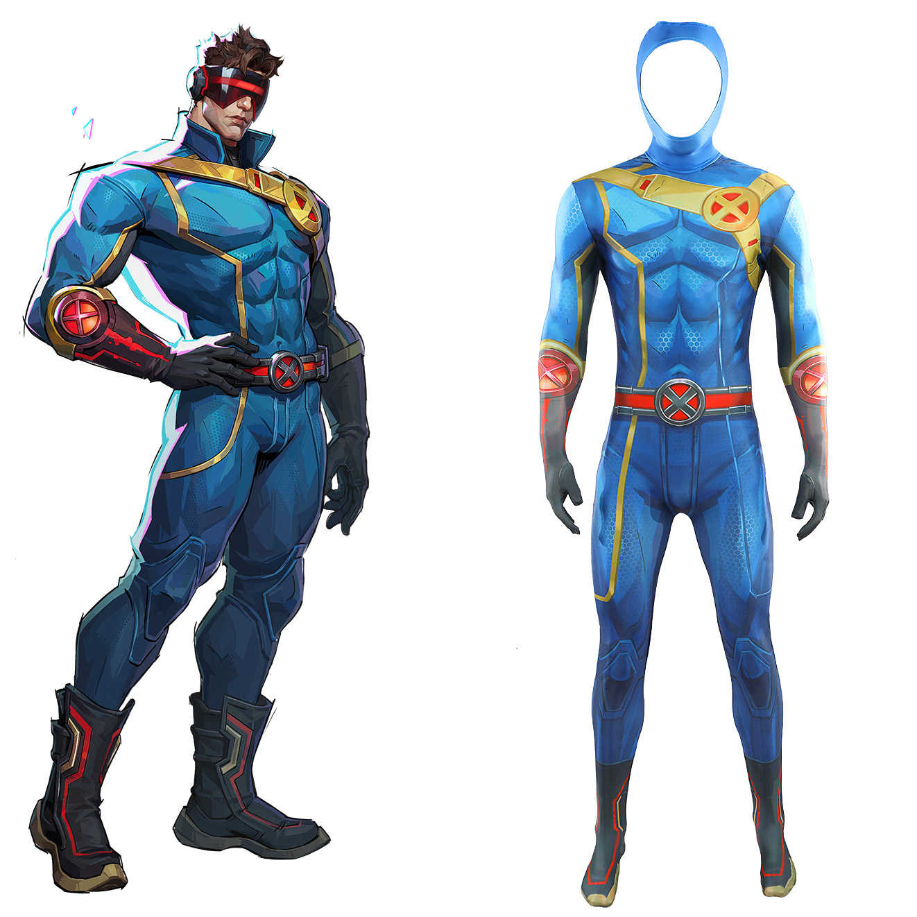 漫威争锋镭光眼万圣节Marvel Rivalscosplay动画角色扮演服装