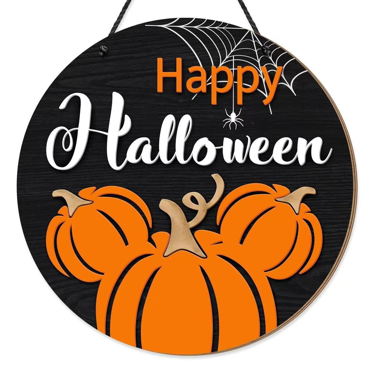 Colgante transfronterizo madera nueva atmósfera de fiesta de Halloween decoración del hogar patio decoración del vestíbulo lista de fabricantes de lote