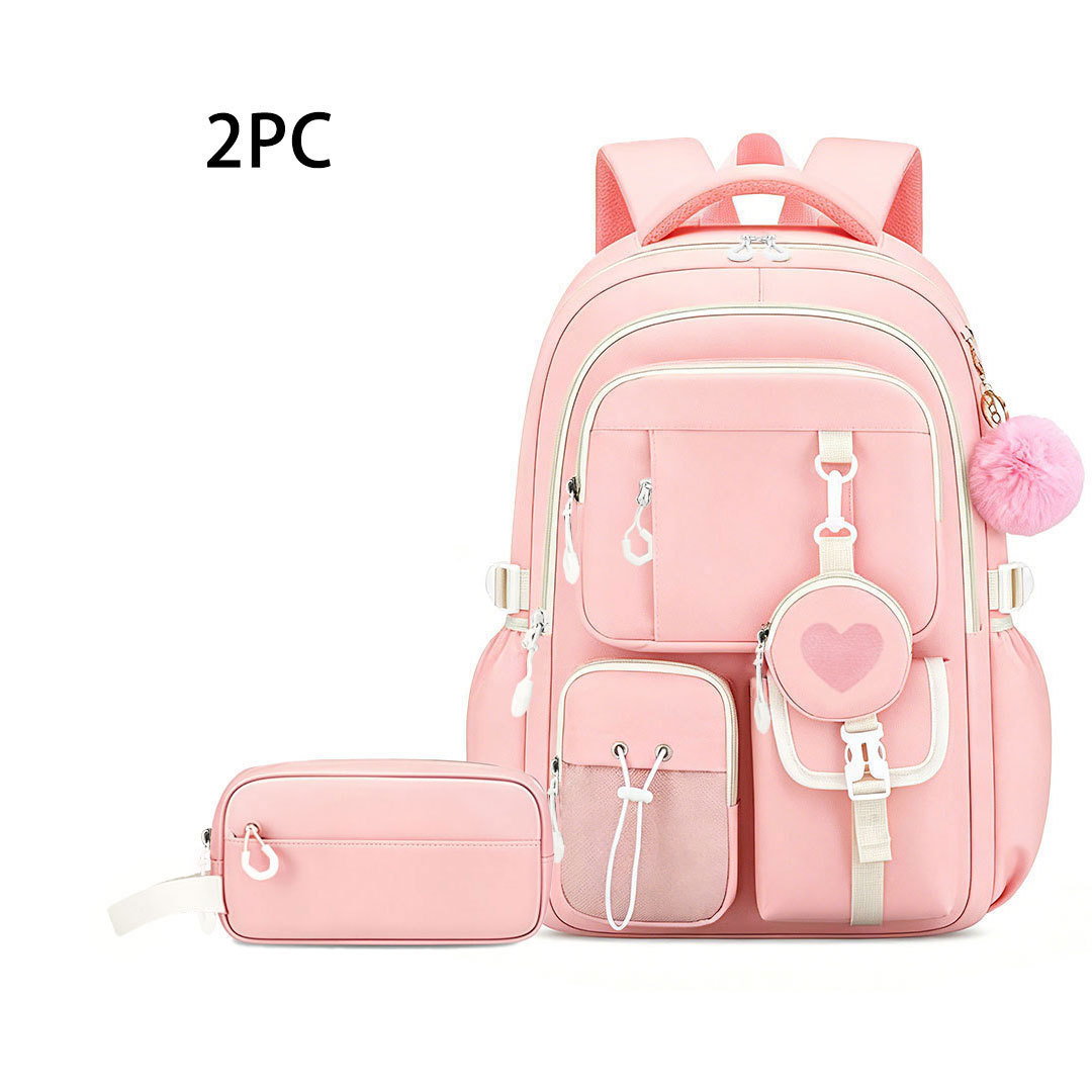 Nuevas mochilas transfronterizas para estudiantes de primaria, mochila de niñas de secundaria ligera y de gran capacidad.