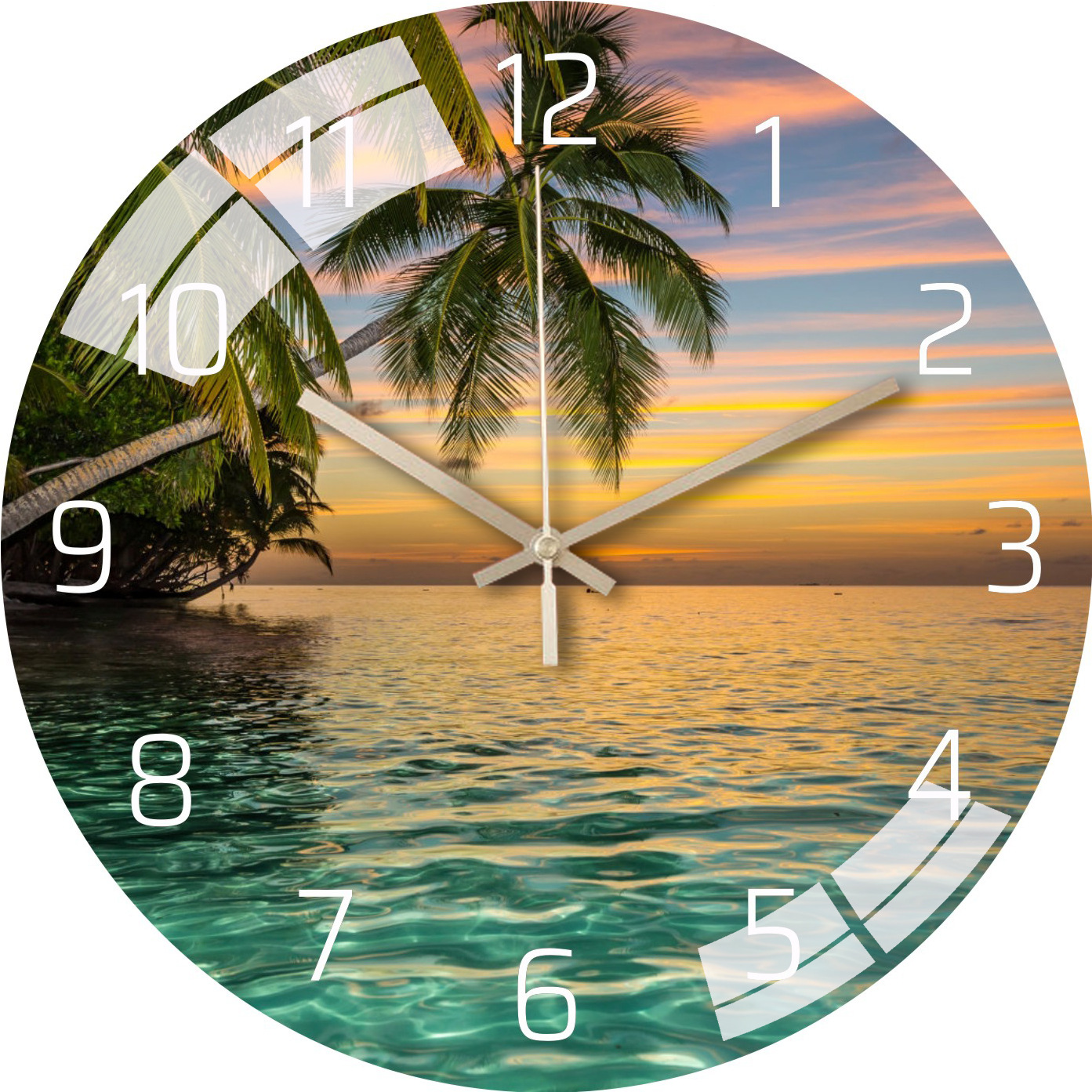 Luz nórdica de lujo Reloj de pared de Internet celebridad Luz de lujo salón dormitorio creativo moda decoración mudo simple reloj de cristal