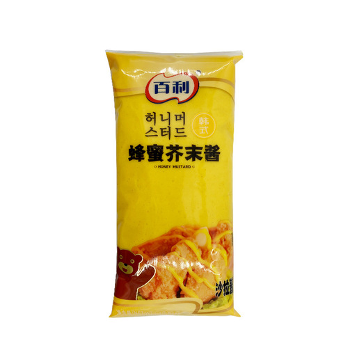 Bali Korean Honey Mustard Sauce 1kg Bag, Chicken Burger Sandwich Sushi Salad French Fries Dip