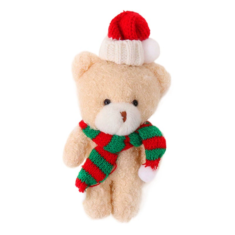 Трансграничные рождественские милые Румяна Совместное Медведь чистая красная сумка милые аксессуары для одежды Медведь кукла кулон