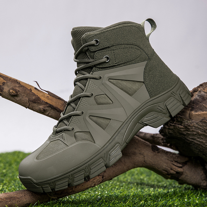 Nuevas botas tácticas de comercio exterior botas militares antideslizantes transpirables de gran tamaño para hombre