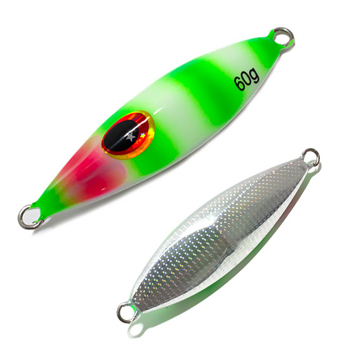 Miniature Honeybee Long-Range Iron Plate Lure Bait Casting Trolling Fishing Lure Offshore Shore Cast Slow Swing Glow Lead Fishing Bait 30-60g
