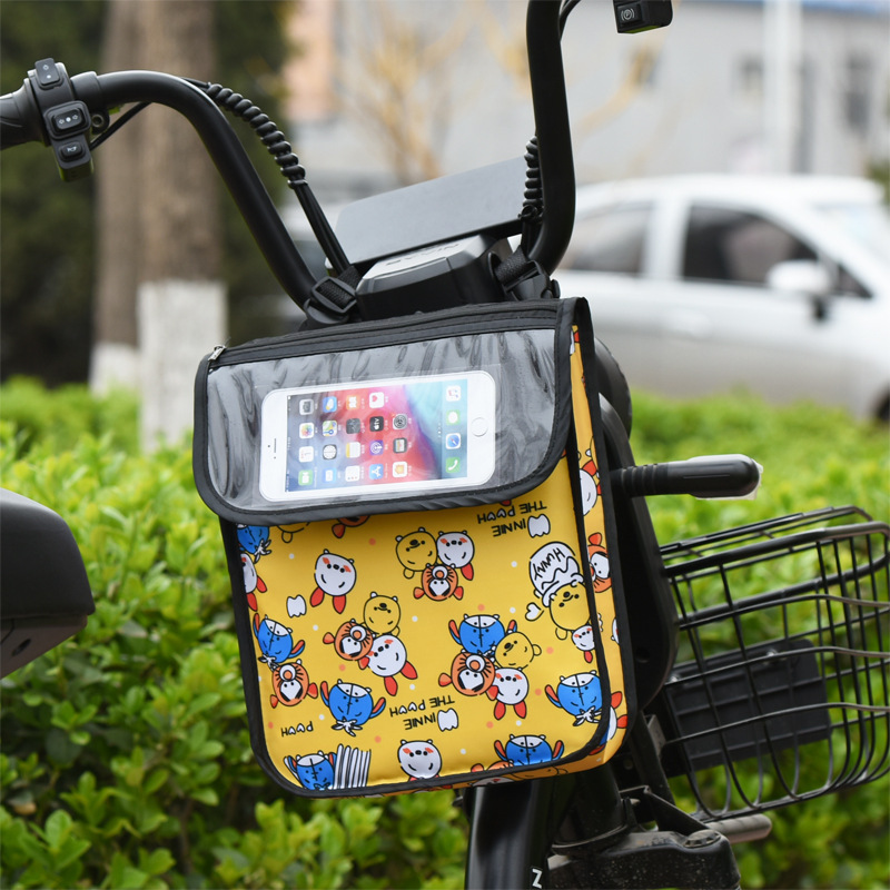 電気自動車の自転車の掛け物は車を包んで前を大容量の立体の収納袋のオートバイを包んで荷物の袋を掛けます。|undefined