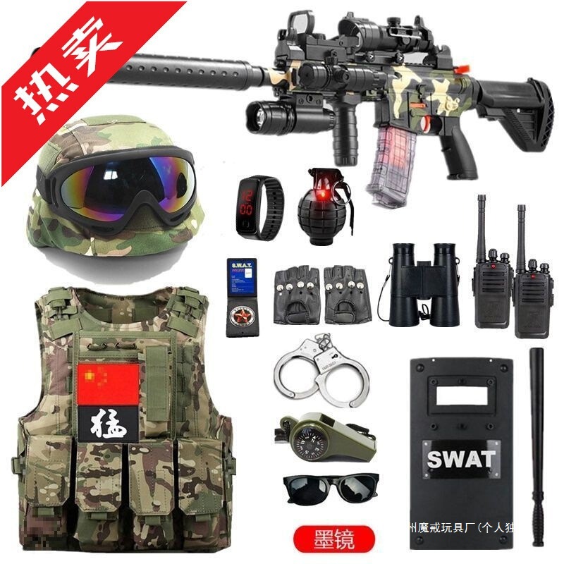 Children's M416 Toy Gun Set for Boys, Small Special Police Toy Soft Bullet Gun, Submachine Gun Props Children's M416 Toy Gun Set for Boys, Small Special Police Toy Soft Bullet Gun, Submachine Gun Props