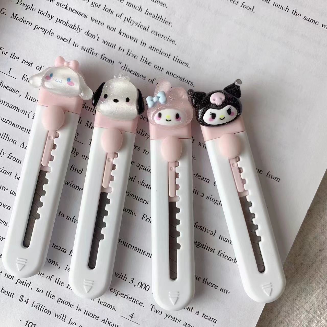 Cute Cartoon Utility Knife Portable Paper Knife Express Unboxing Artifact Sanrio Student High-Looking Handmade Knife