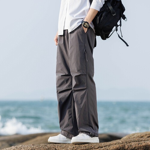 Outdoor Sports Windproof Waterproof Loose Men's Spring and Autumn Season Thin Fashion Casual Pants