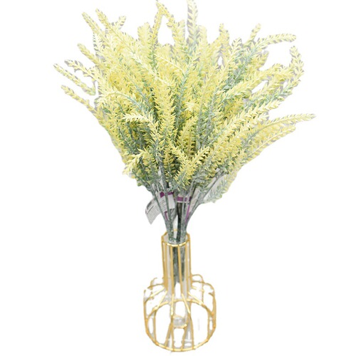 Simulated velvet lavender wedding country-style decorative flowers with long stems artificial plastic fuzzy lavender bunches