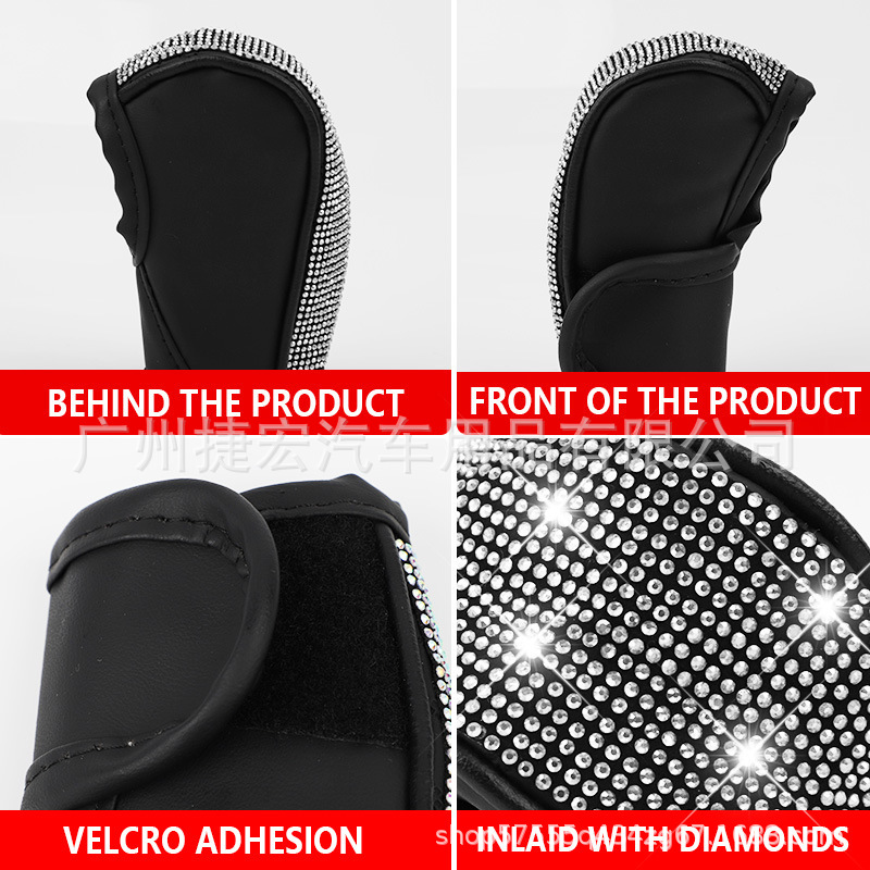 Cross-Border New Product Rhinestone Gear Shift Cover, Car Automatic and Manual Gear Full Rhinestone Cover, Car Interior Modification Decoration Accessories