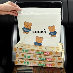 痕跡を残さない熊の車のゴミ袋の貼り付け式車用ゴミ箱の車の中の折り畳みごみの自動車の車内用の収納