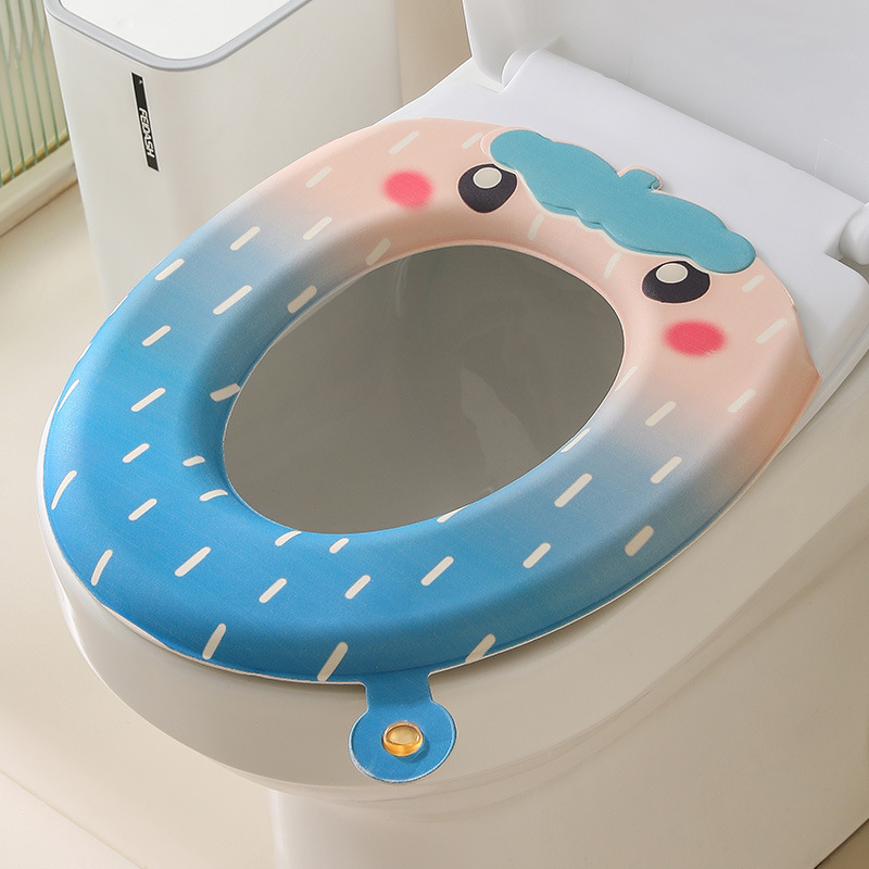 香水トイレマット漫画イチゴ四季ユニバーサル新しい防水便座粘着消臭トイレマット|undefined