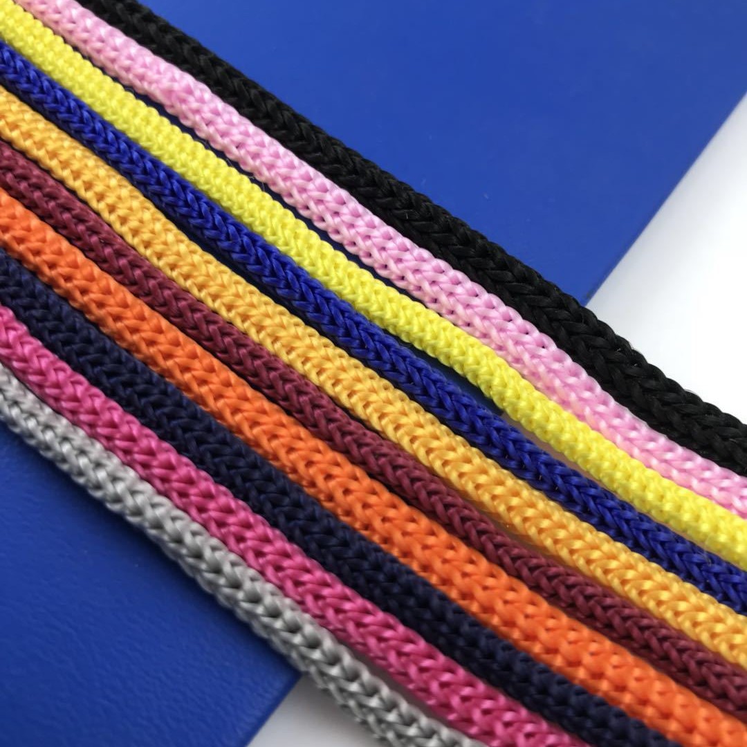 定制多色三股绳pp绳丙纶绳通用束口手提绳彩色钩针编织绳子捆绑绳