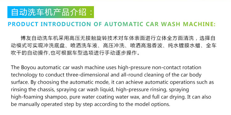 24-Hour Fully Automatic Contactless Car Wash Machine, Unattended Automatic Intelligent Car Wash