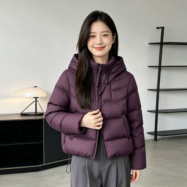Women's Short down Jacket for Winter, New Style Duck down Jacket, Wholesale Large Size Factory Hd