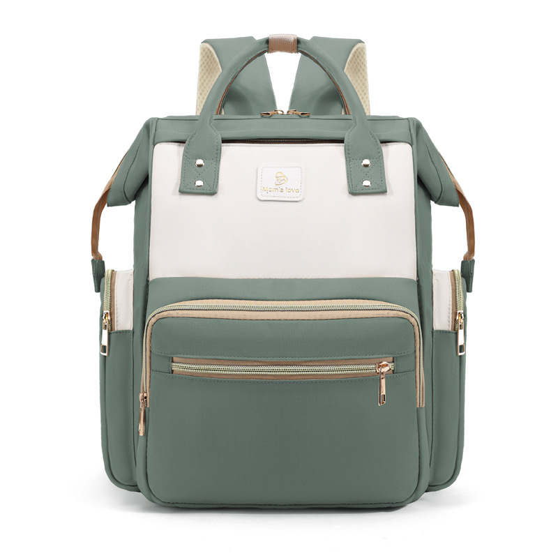 Nueva bolsa de mamá transfronteriza, papel de aluminio de gran capacidad, preservación del calor y anti-salpicaduras, bolsa de madre e hijo, mochila multiusos con bebé