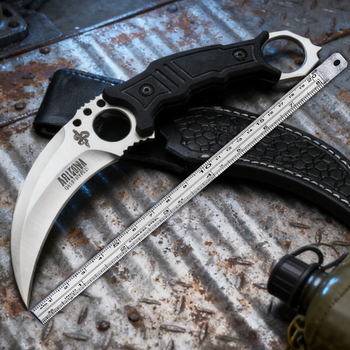 Knife Self-Defense Outdoor Knife Sharp Portable Tactical Combat Knife Cold Weapon Claw Knife Wilderness Survival Knife Portable