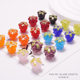 Grape beads glass beads through hole glass loose beads earrings necklace small fresh accessories handmade diy material wholesale