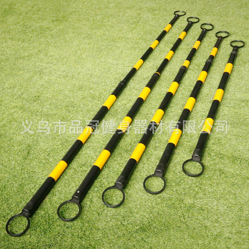 Vara de señal en forma de serpiente de bobinado Varilla de advertencia Varilla de pie asta roja y blanca varilla telescópica Cruz Varilla de fútbol equipo de entrenamiento