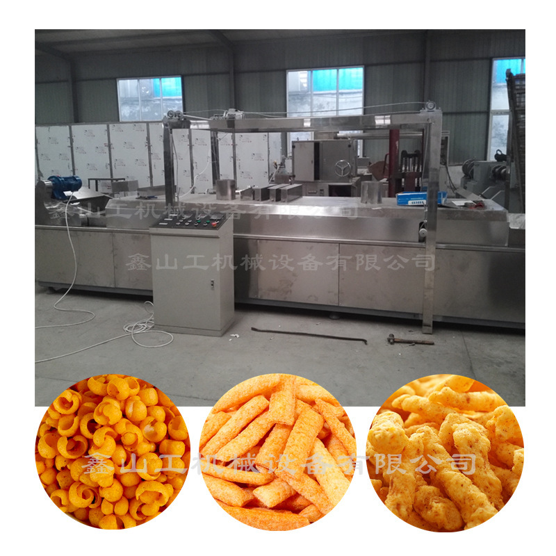 不锈钢锅巴麻花生产线油炸膨化食品机 锅巴油炸膨化食品成型机