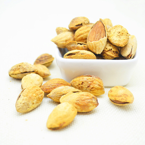 Xuki Thin-skinned Almond Milk Fragrance New Almond Almond Daily Nuts 500g Bag Snacks Dried Fruit Roasted Seeds