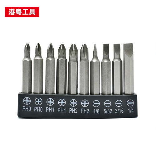 Cross-head bit set, Phillips bits, electric screwdriver bits—compatible with both cross and flathead designs—for electric screwdrivers and drill accessories