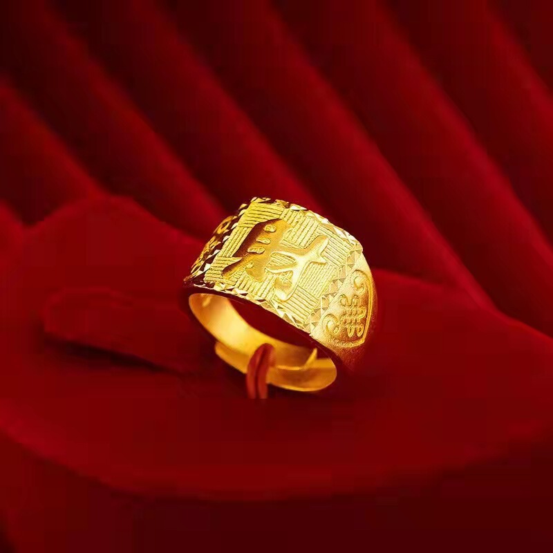 金店の同モデルの男性戒の新型の中国は金メッキの男性の金を結びます。|undefined