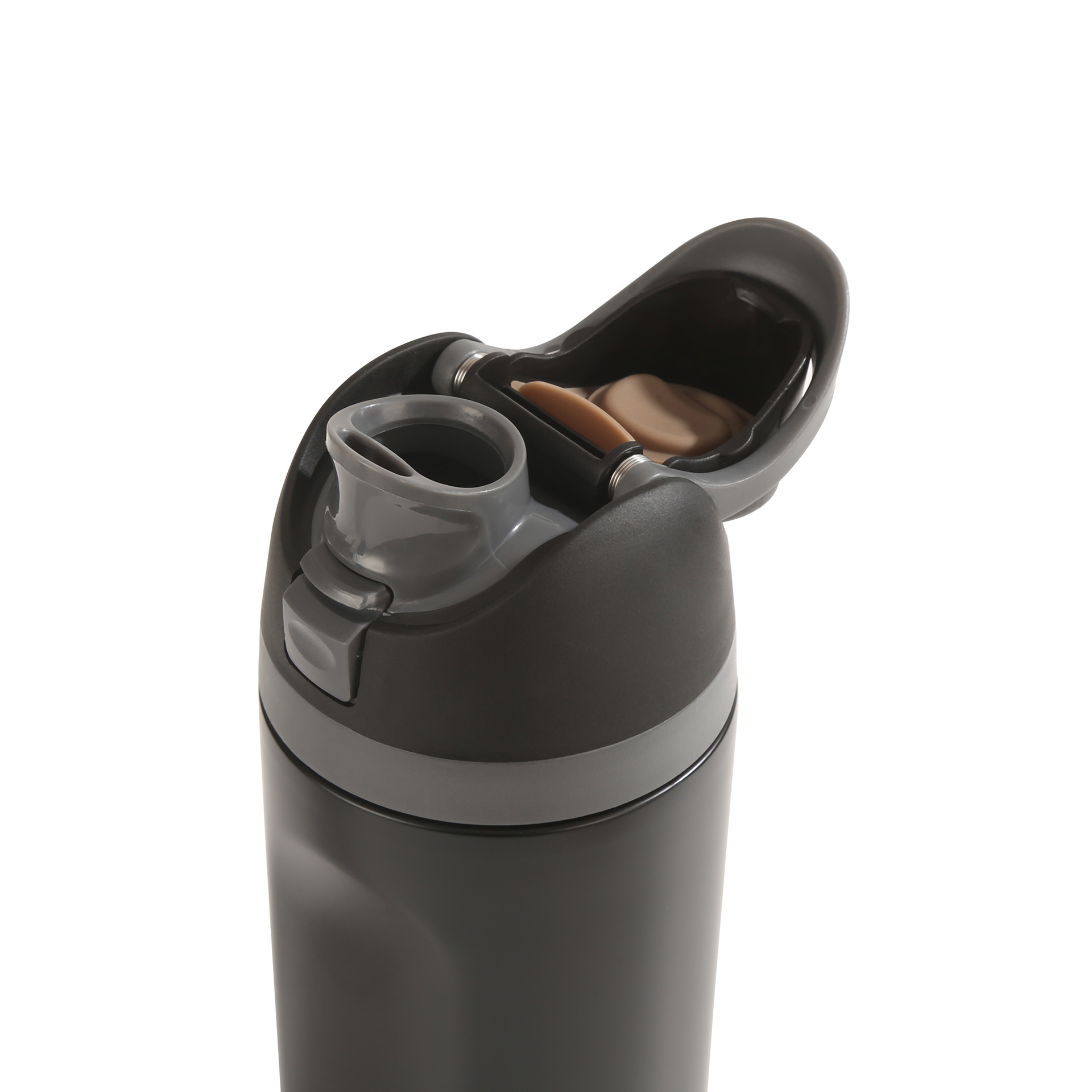 Taza de manija de gran capacidad transfronteriza Taza de agua deportiva de acero inoxidable 304 Taza termo portátil Botella de agua para deportes al aire libre al por mayor