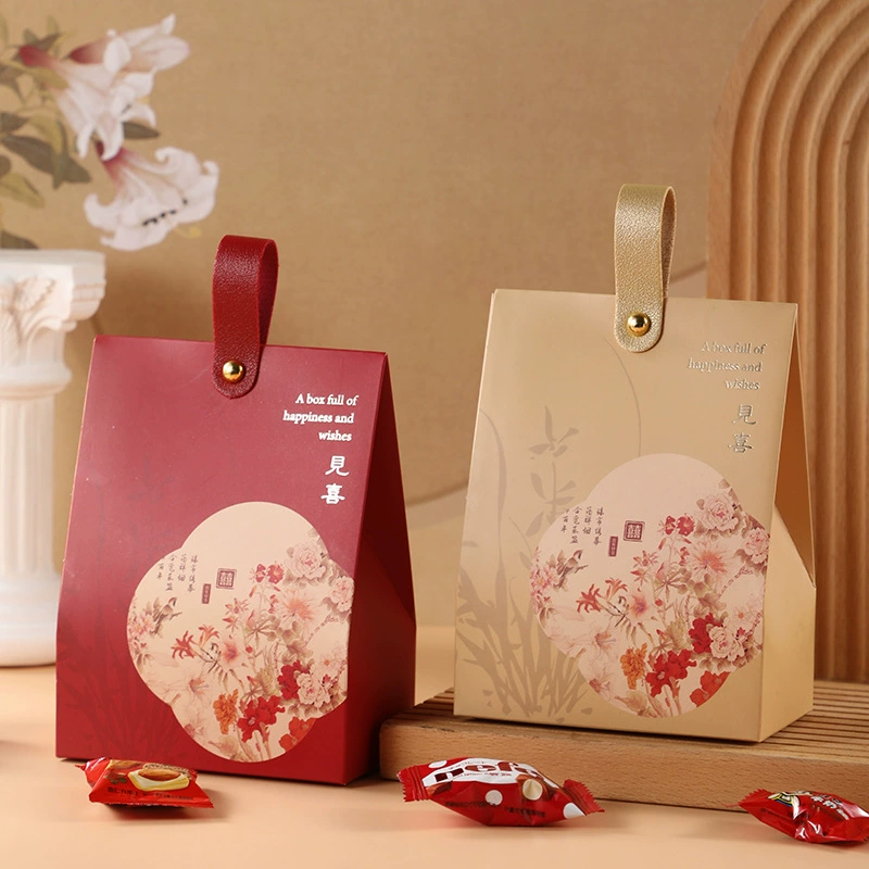 Свадебная коробка конфет 2024 новый китайский свадебный подарок коробка помолвка коробка упаковки конфет пустая коробка назад подарочная сумка
