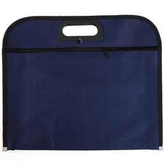 Canvas tote file bag logo Oxford briefcase men's zipper meeting document bag printed with cigarette holder