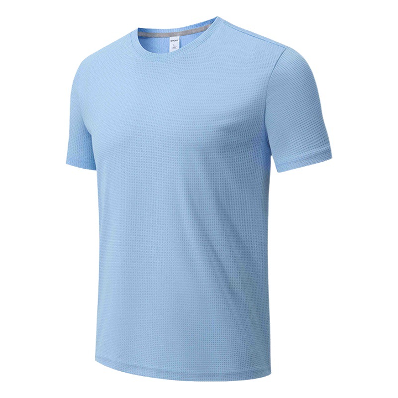 Nueva Camiseta de manga corta de secado rápido para hombres y mujeres de verano suelta transpirable para correr fitness deportes Top stretch camiseta de media manga
