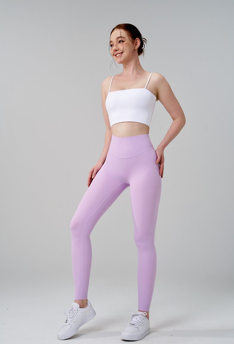Fitness Sport Style Solid Color Nylon Super Elastic Lycra No Size Collarless Active Bottoms Pants display picture 8