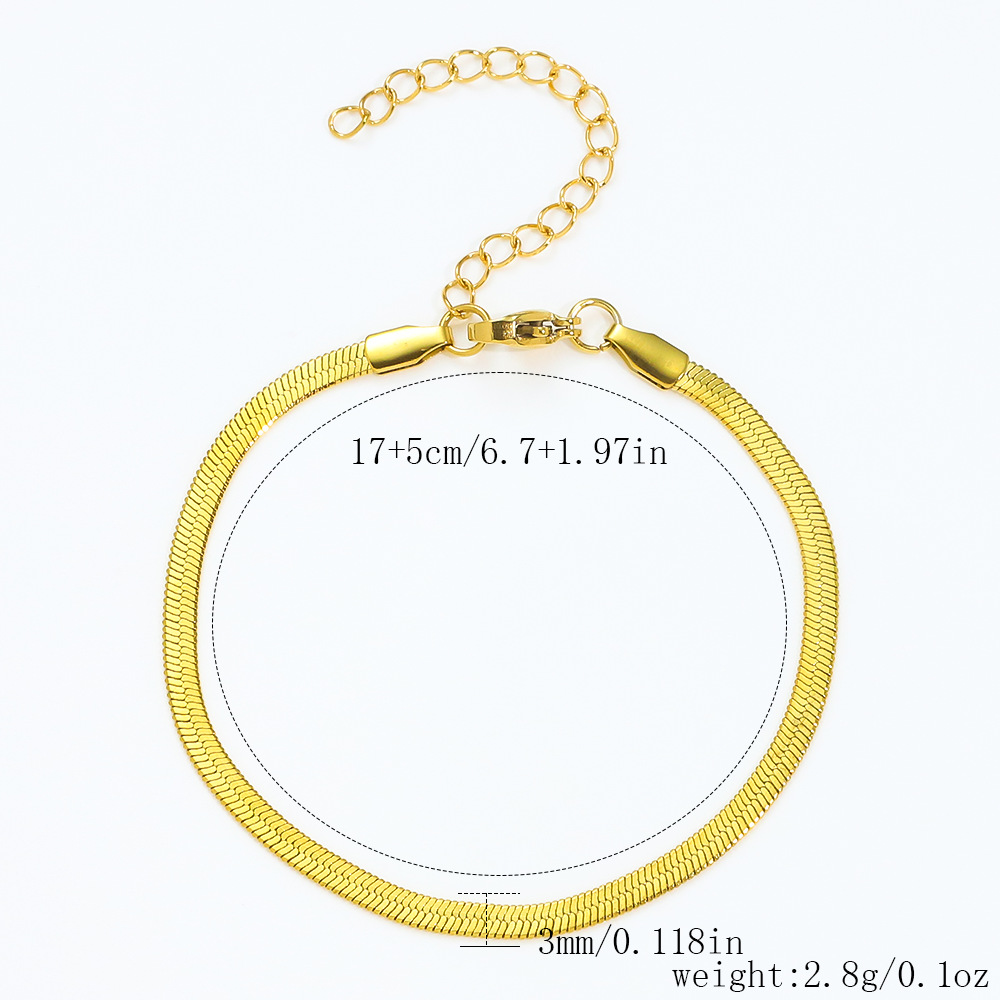 골드 [블레이드 팔찌] 17+5cm