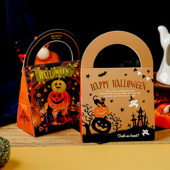 ハロウィーンhappy halloweenキャンディー包装箱ビスケット万聖牛ザ糖箱手提げ袋