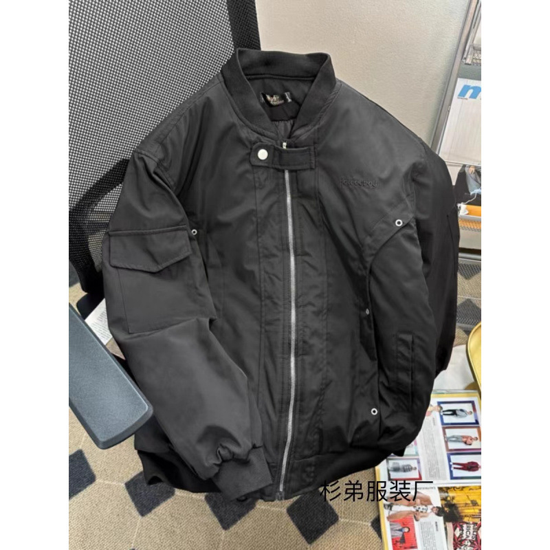 Spring and Autumn Thickened Baseball Suit American-style Vibe Couple Aviator Jacket Men's Trendy Brand Loose Design Sense Jacket