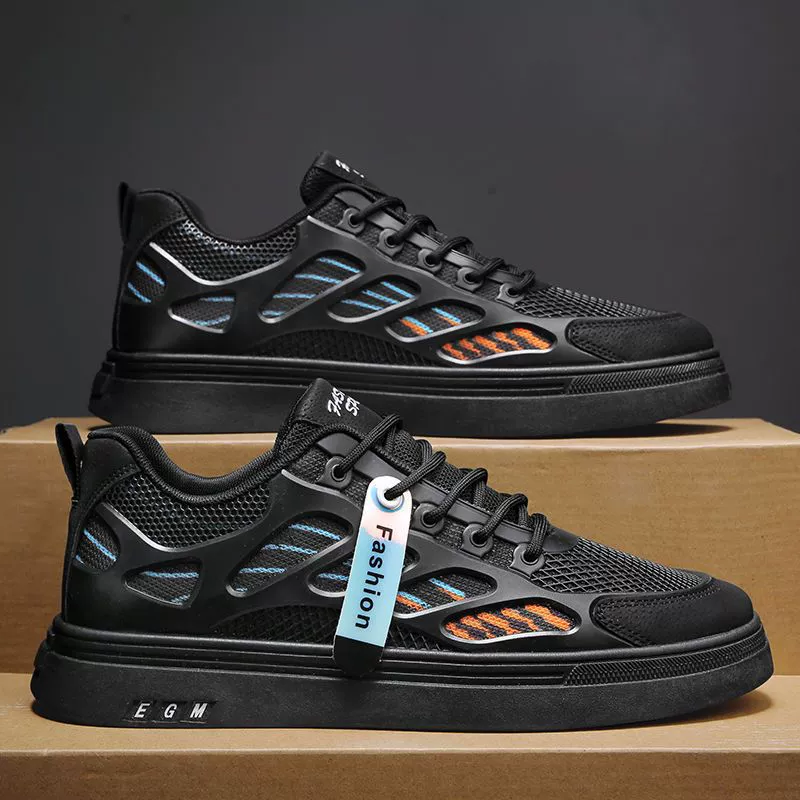 Мужская обувь модная сетка повседневная дикая спортивная обувь модная корейская версия дешевая дышащая доска 2025 Новый год лето