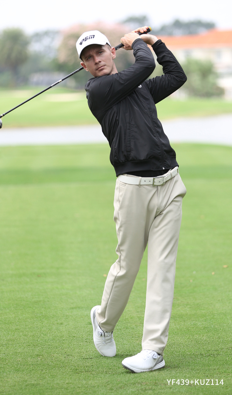 Quần golf nam PGM dài không thấm nước co giãn thắt lưng — KUZ114-màu trắng, KUZ114-Đen, KUZ114-màu xanh hải quân, KUZ114-màu xám chi tiết 14