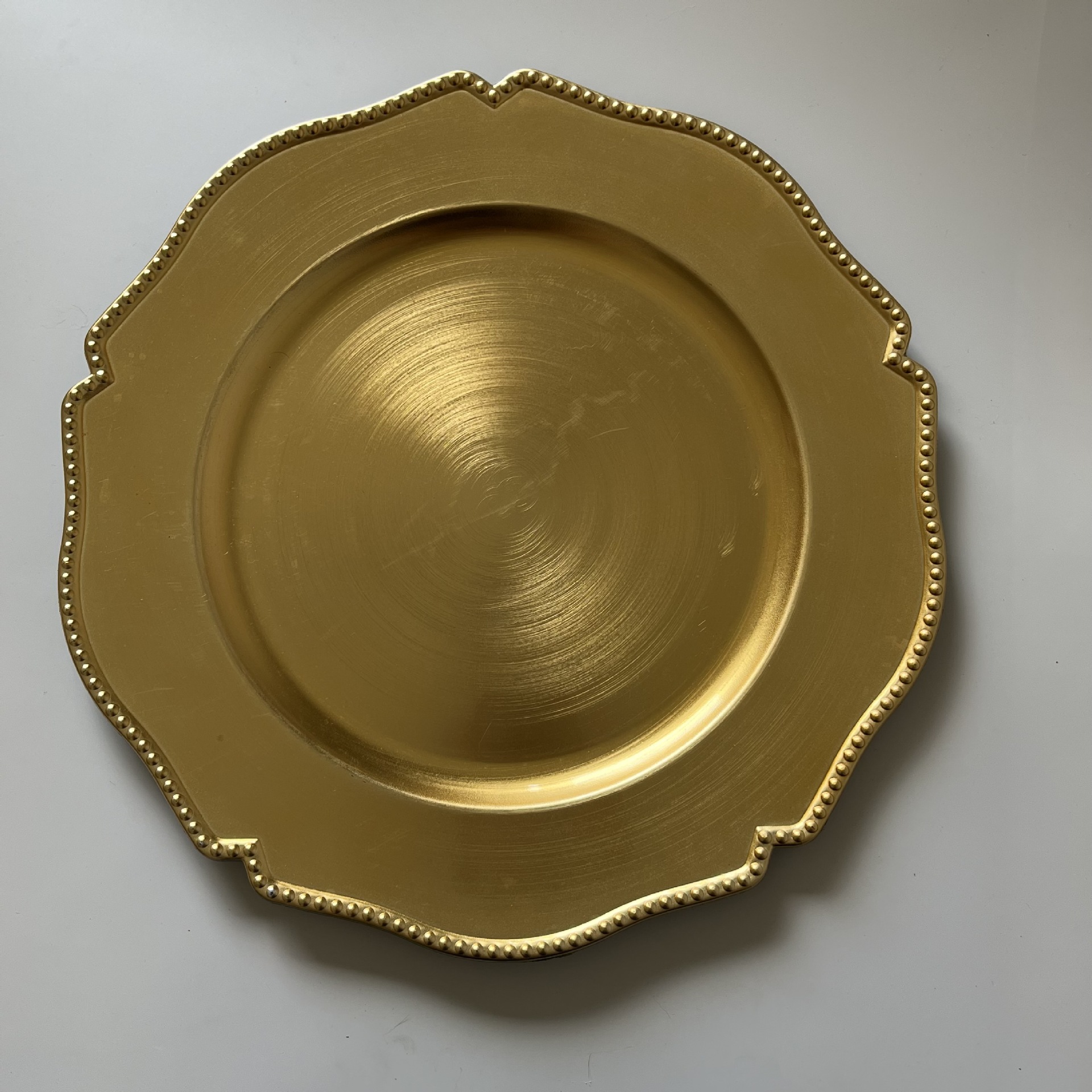 Suministro de placa de carne occidental placa de plástico de lámina sin costura regalos al por mayor para los clientes plato de fruta hotel comida de boda