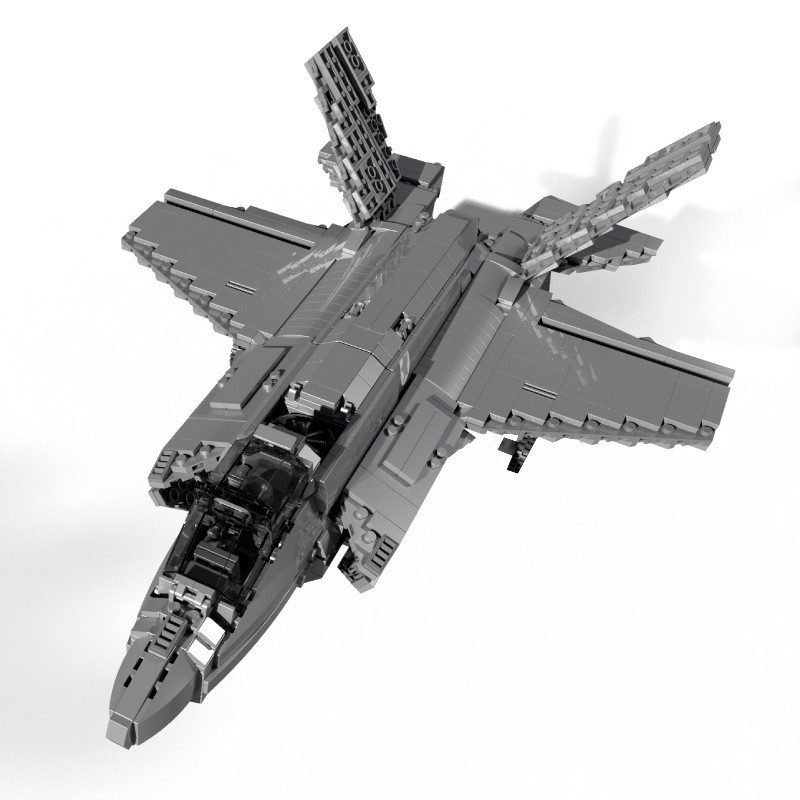 Juhang serie de aviones 88004 - 5 aviones de combate de partículas pequeñas niños ensamblaje bloques de construcción juguetes tridimensionales militares
