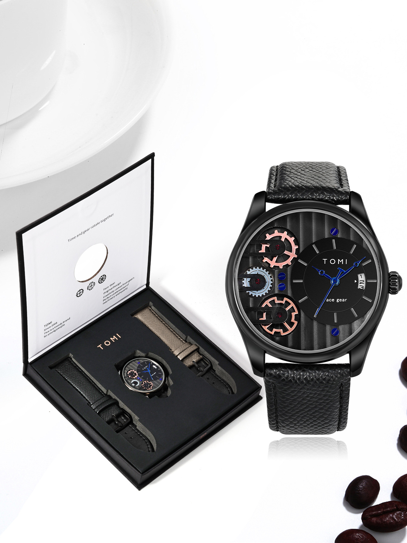 T106-1 블랙 쉘 블랙 벨트