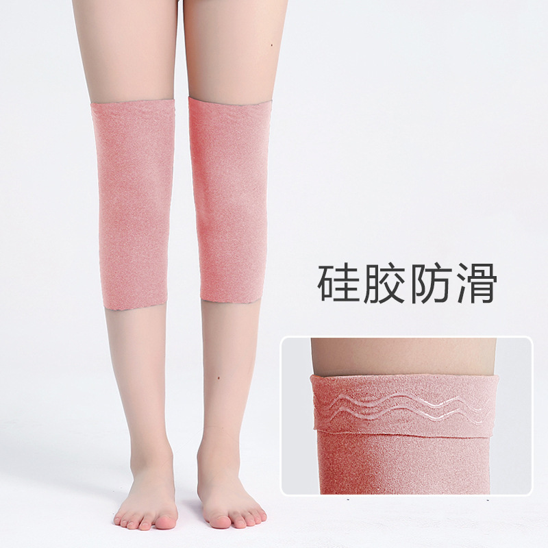 ベルベット膝保護カバー春夏保温老寒脚男女空調室運動滑り止め関節防寒炎薄手塗料カバー|undefined
