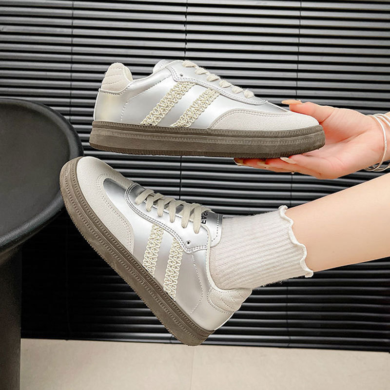 INL plata zapatos de entrenamiento de mujeres 2026 nuevo otoño transpirable Gump zapatos de skate casual universal deportivo de mujer