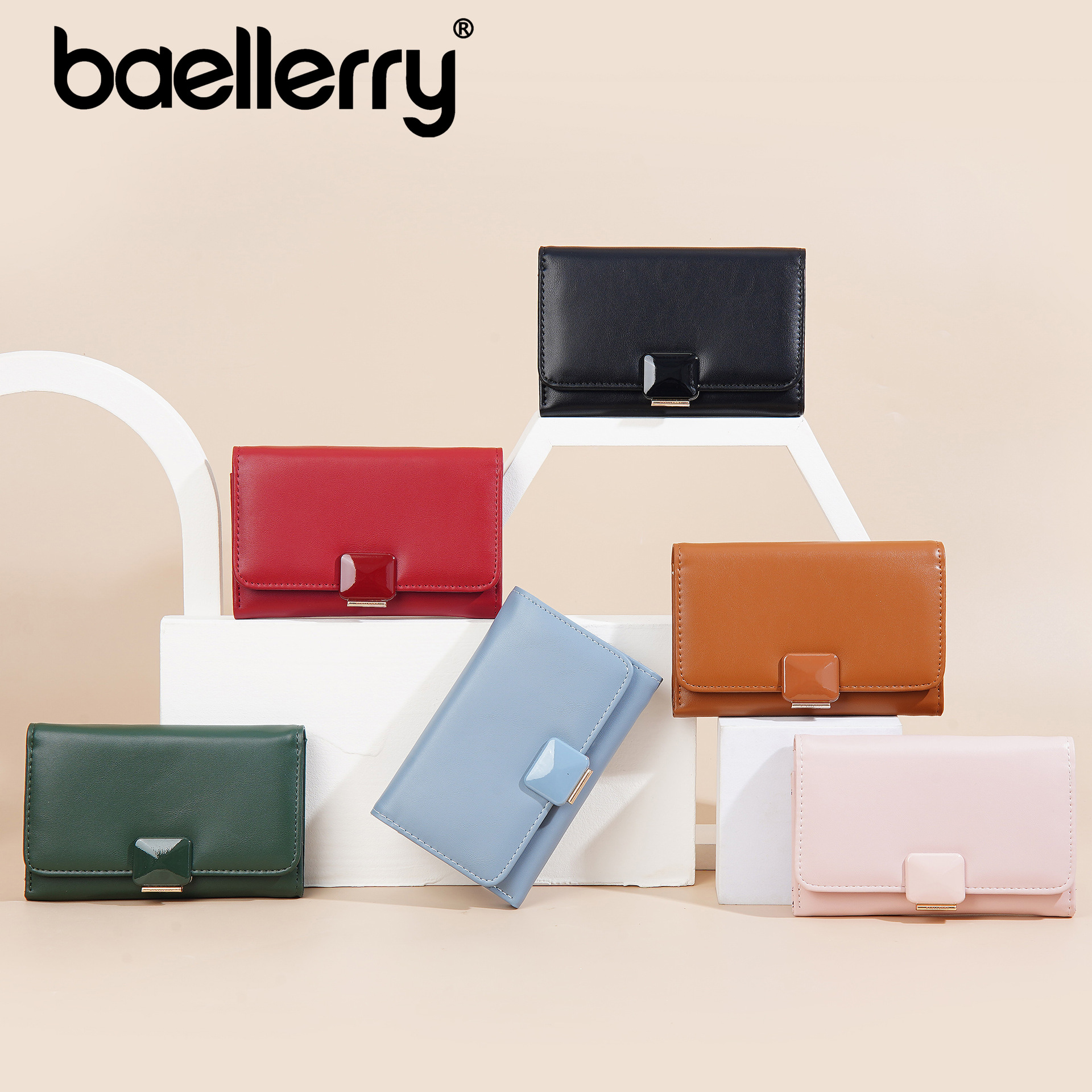 Todos los tipos de nuevos ins mujeres lindas damas sensación de billetera media y larga multi-tarjeta cremallera bolso de cambio bolso de mano