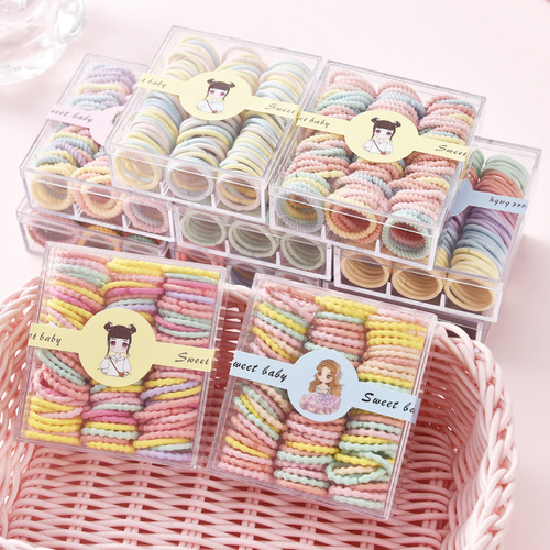 Small hair ties wholesale small rubber bands to tie hair for children, hair ties for girls with small hair, leather hair sets for babies